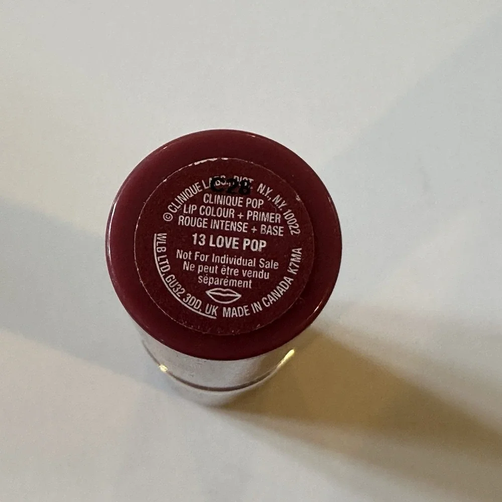 Clinique 13 Love‎ Pop Colour Primer Rouge Intense Base Lipstick